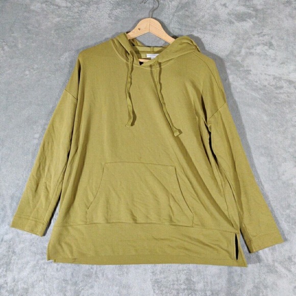 J Jill Sweatshirt Womens XS Petite Green Hoodie Pullover‎ Hooded Activewear - Picture 1 of 6